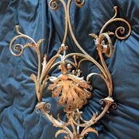 Lampadario in Ferro battuto rococò