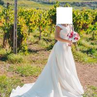 ABITO DA SPOSA 100% SETA