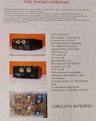 Pre-Phono MM Artigianale ULIX ARMONIA