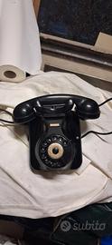telefono da parete in bachelite nero