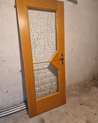 Porta in legno con vetro 190x78
