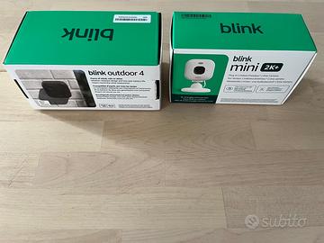 Blink Outdoor 4 + Mini 2K+ – 2 Telecamere Nuove