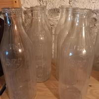 Bottiglie latte vetro