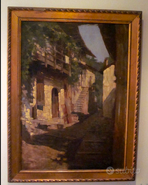 Quadro ad Olio '900 cascina lombarda
