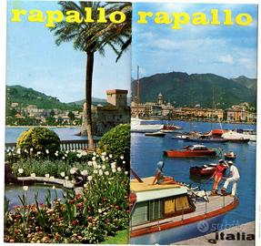 Depliant turistico vintage rapallo anni '60 - '70