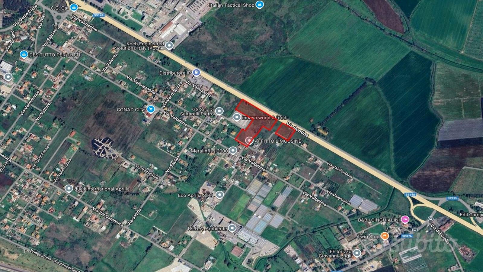 Terreno 3 ettari fronte strada Pontina - Altro