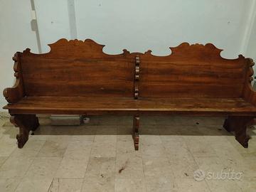 Grande Panca noce massello epoca 700
