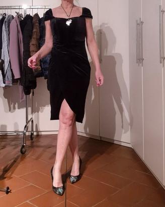 Vestito donna Eva & Lola in velluto nero TG S