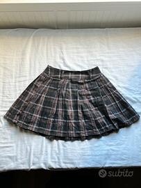 Mini skirt tartan a pieghe