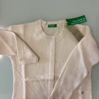 Cardigan bambina 6/7 anni Benetton.