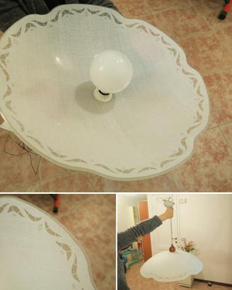 Lampadario in cristallo decorato da soffitto