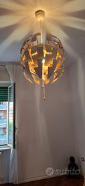 Lampada IKEA PS 2014 GIGANTE (52cm)- Bianco e Rame