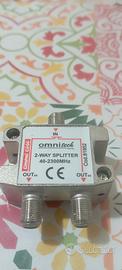 splitter derivatore TV sat TV 40-2300mhz Cod.81952