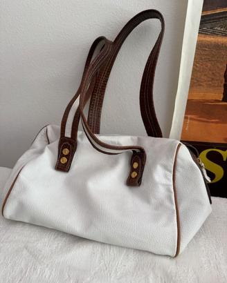 Borsa Astor Bag Leonardo Masi bianca e marrone