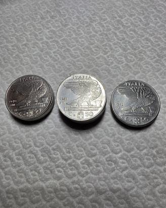 50 cent di Lira Italiana anni 1940-41-42