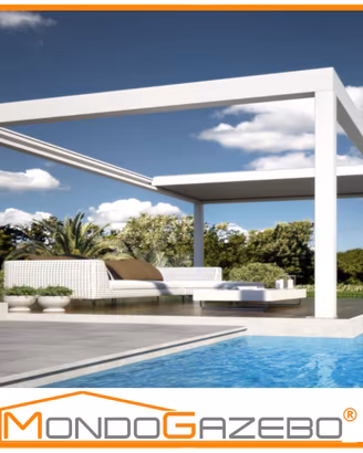 Pergola Bioclimatica gazebo impacchettabile motore