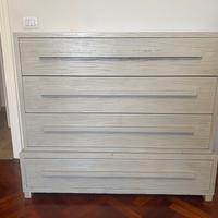 Cassettiera Shabby Legno massello