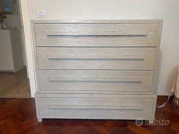 Cassettiera Shabby Legno massello