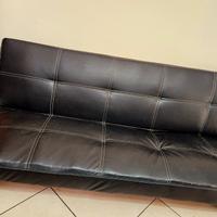 divano letto nero come nuovo