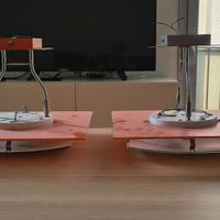 Lampadari da soffitto in metallo e vetro