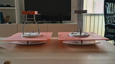 Lampadari da soffitto in metallo e vetro