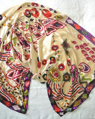 ETRO scialle in seta e paillettes