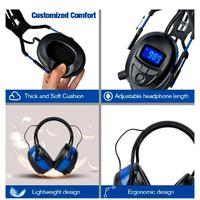 Cuffie di protezione per l'udito con radio FM/Blue