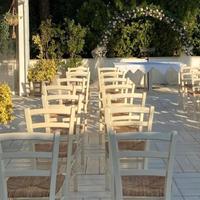 sedie in legno modello campagnola panna