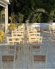 sedie in legno modello campagnola panna