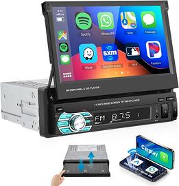 Auto Radio Stereo 7'' Bluetooth 1 DIN USB/FM/AUX s