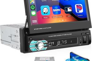 Auto Radio Stereo 7'' Bluetooth 1 DIN USB/FM/AUX s