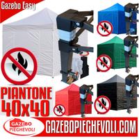 Gazebo pieghevole 3x3 certificato bianco eventi