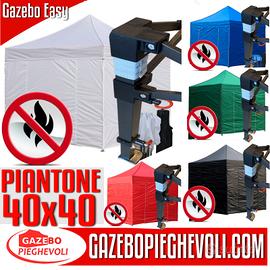 Gazebo pieghevole 3x3 certificato bianco eventi