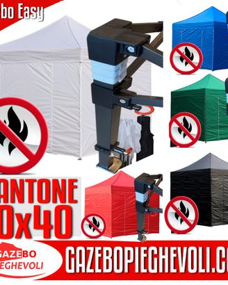 Gazebo pieghevole 3x3 certificato bianco eventi