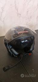 Casco moto aperto