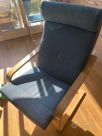 Poltrona Poang Ikea blu