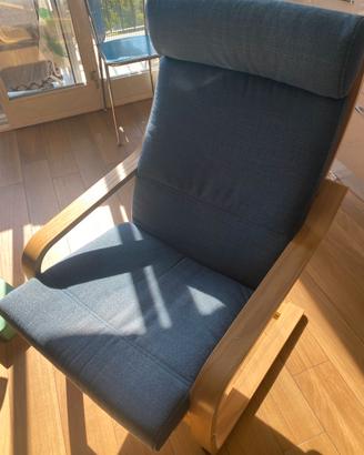 Poltrona Poang Ikea blu