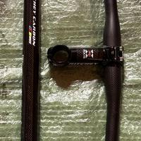 Manubrio e reggisella ritchey carbonio