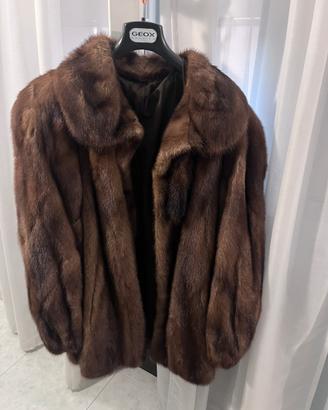 Cappotto in pelliccia vera di visone