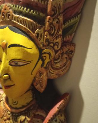 statua di legno, artigianato di Bali