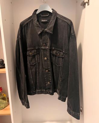 Balenciaga giacca jeans Rainbow Flag 46