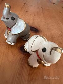 Set 2 elefantini Thun, vintage.