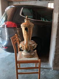 Splendido antico samovar in metallo