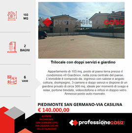 Appartamento in centro con giardino