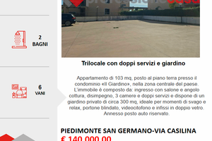 Appartamento in centro con giardino