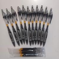10 Penne/Biro + 10 ricariche colore nero