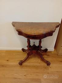 tavolino d'epoca da gioco