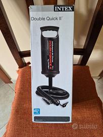Intex * pompa manuale double Quick II nera nuova