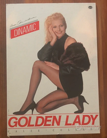Anna Oxa Cartonato pubblicitario Raro Golden Lady