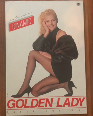 Anna Oxa Cartonato pubblicitario Raro Golden Lady